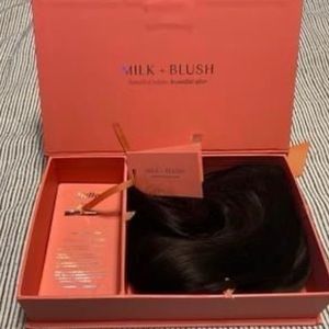 Milk & Blush Clip in extensions